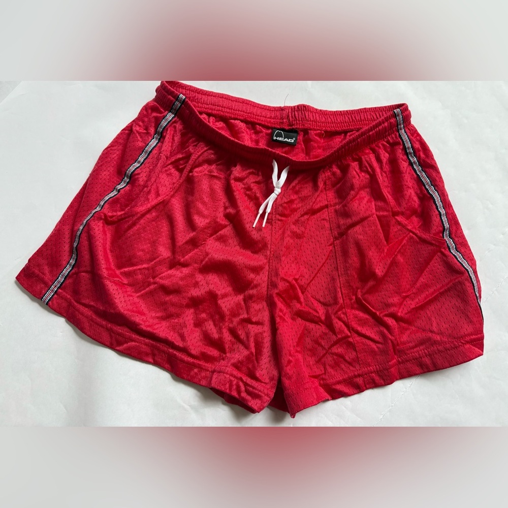 Vintage y2k 90’s Head Running Shorts Red Mesh size XL